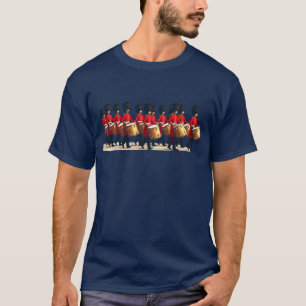 Marching Drummers in Red-Coloured Uniforms T-Shirt