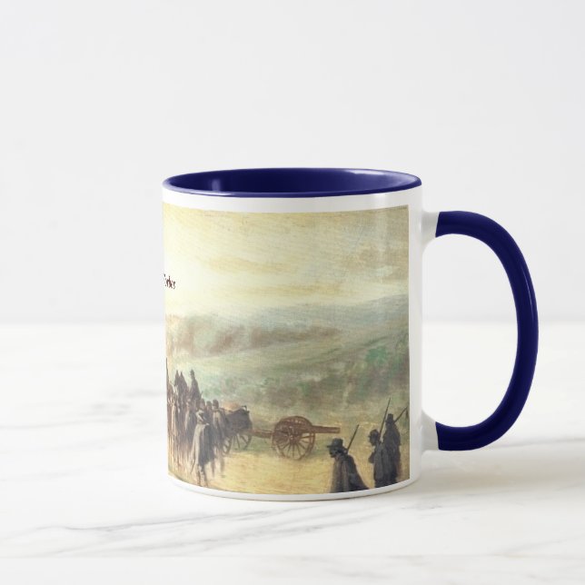 Marching in the Rain after Gettysburg Mug (Right)