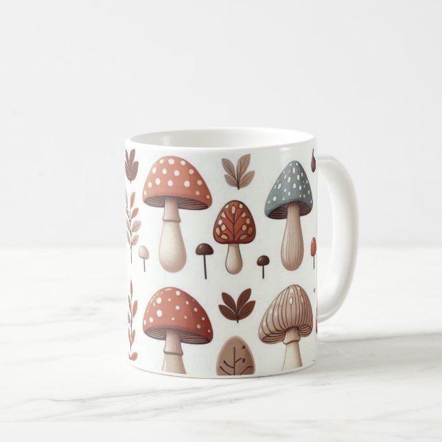 Marching Mushrooms Coffee Mug (Front Right)