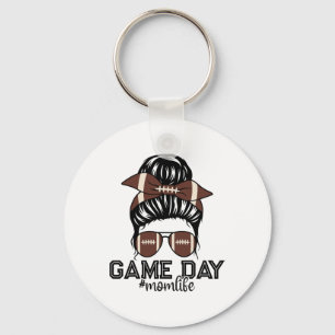 Marching Nd Footll Game Day Messy Footll Lovers Mo Key Ring