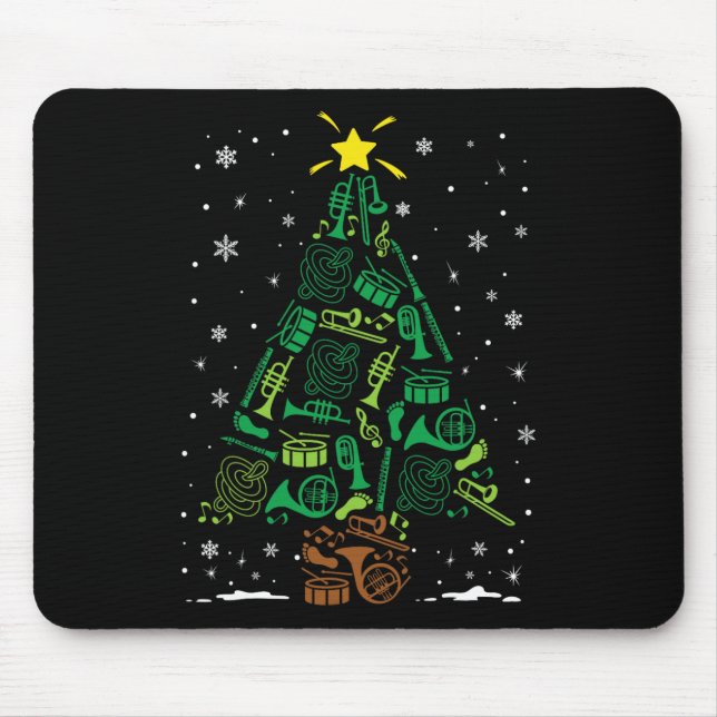 Marching Nd Instrument Family Matching Christmas T Mouse Mat (Front)