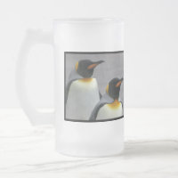 Marching Penguins Frosted Beer Mug