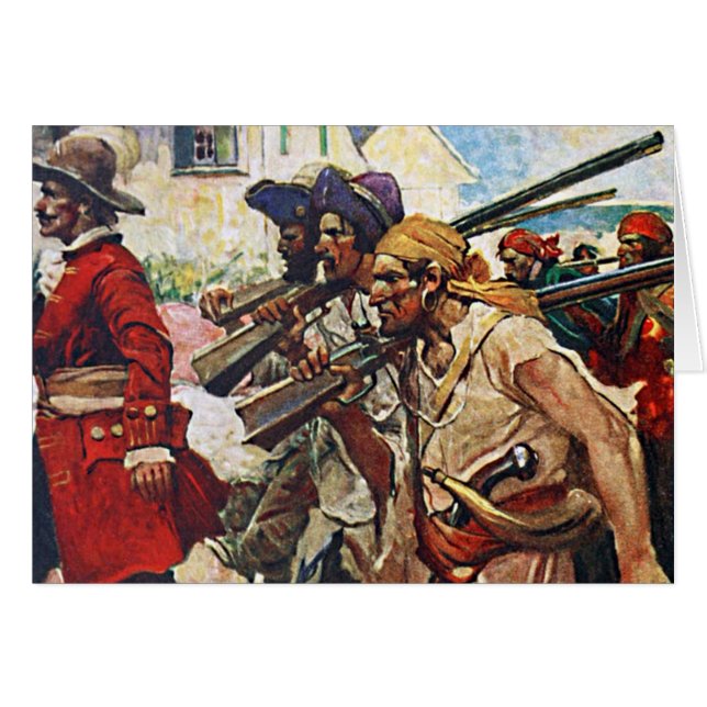 Marching Pirates in Pirate Army Kids Story Cartoon (Front Horizontal)