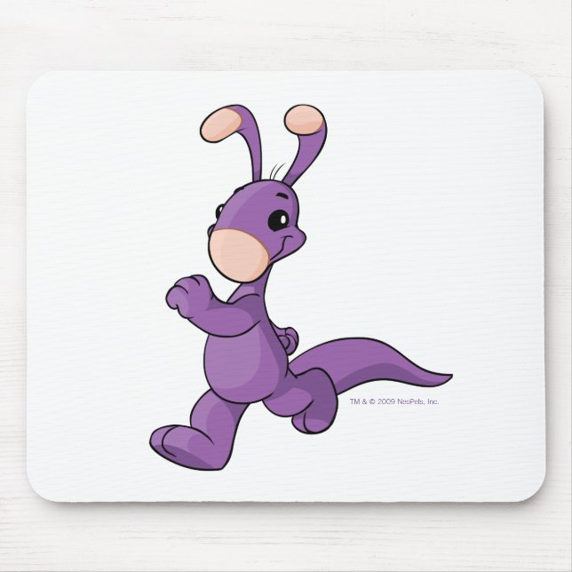 Marching purple Blumaroo Mouse Mat (Front)