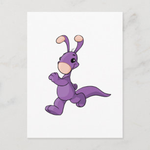 Marching purple Blumaroo Postcard