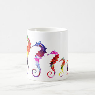 Marching Seahorse Family   Love & Harmony Coffee Mug
