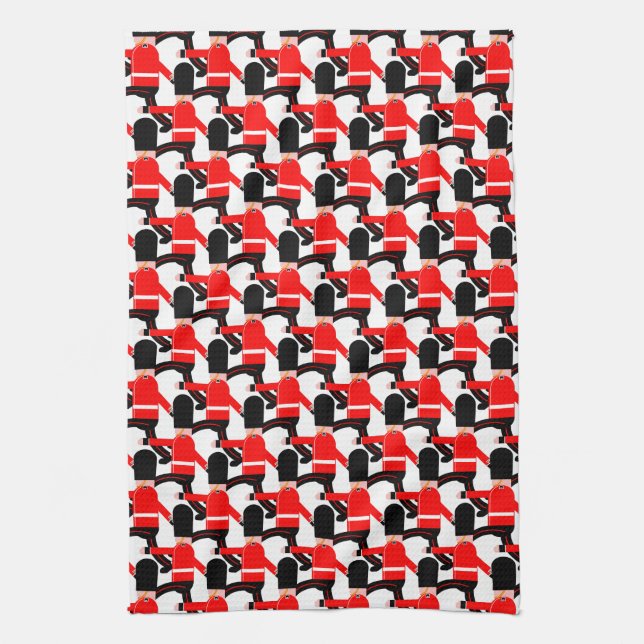Marching soldiers tea towel (Vertical)