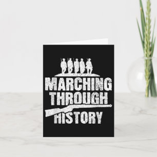 Marching Through History - Civil War Reenactment Card