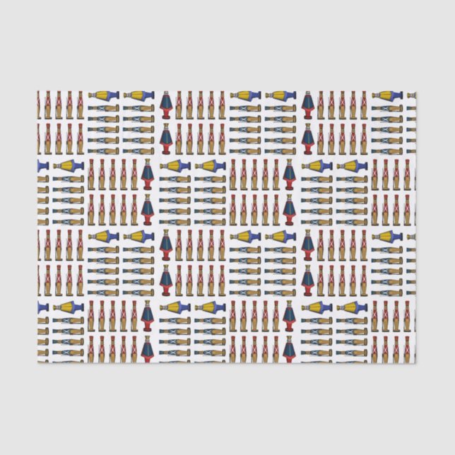 Marching Toy Soldier Christmas Army Tissue Paper (Front)