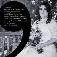 Marci Kamashian Testimonial Wedding Invitation