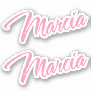 Marcia Decorative Name in Pink x2
