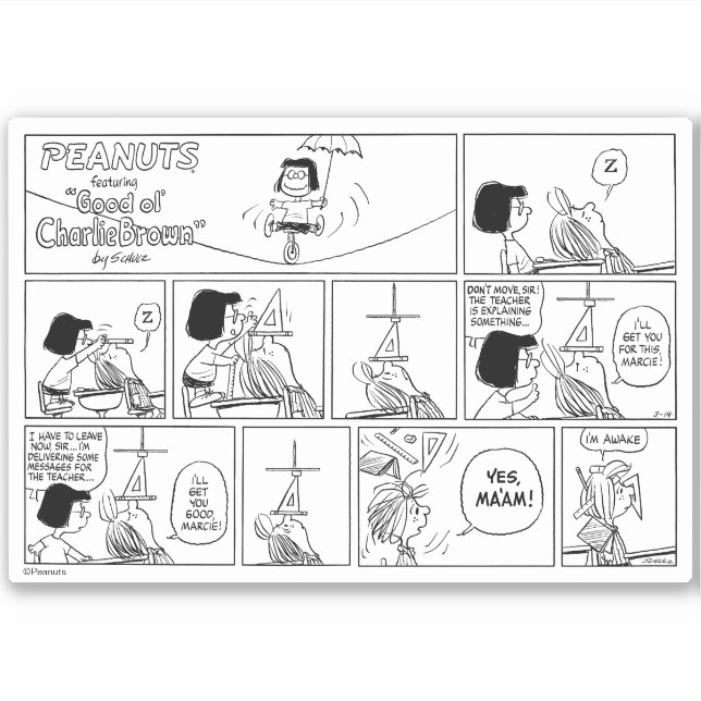 Marcie & Peppermint Patty In The Classroom (Front)