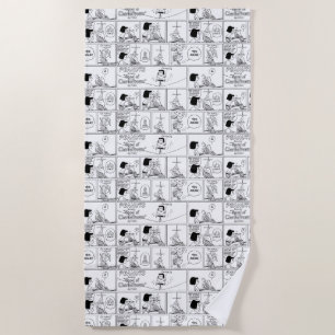 Marcie & Peppermint Patty In The Classroom Beach Towel