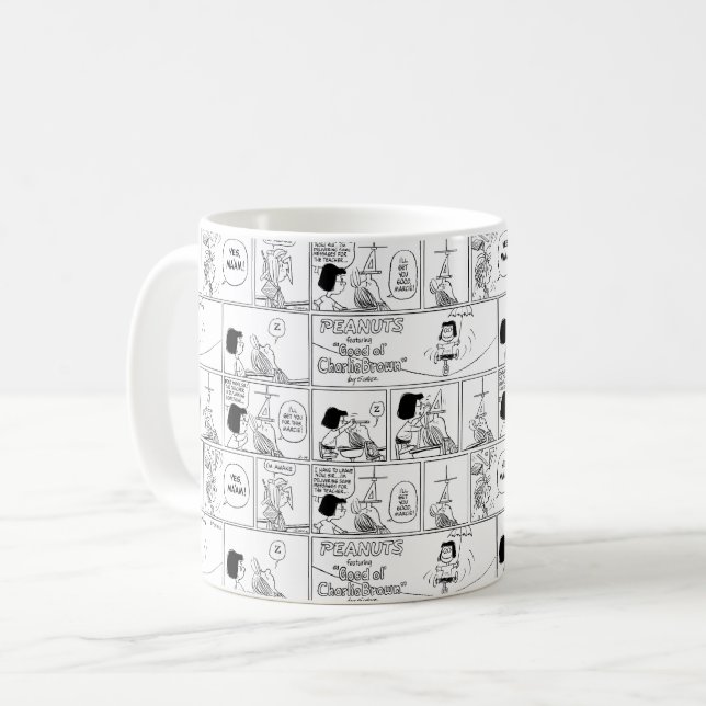 Marcie & Peppermint Patty In The Classroom Coffee Mug (Front Left)