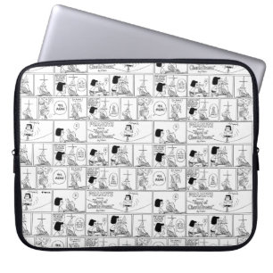 Marcie & Peppermint Patty In The Classroom Laptop Sleeve