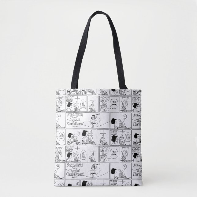 Marcie & Peppermint Patty In The Classroom Tote Bag (Front)