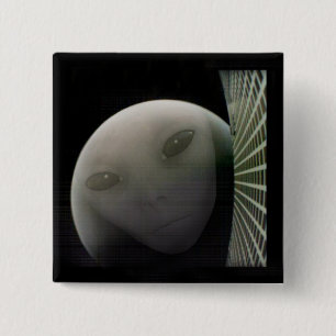 MarCO CubeSat Alien Mars Farewell 15 Cm Square Badge