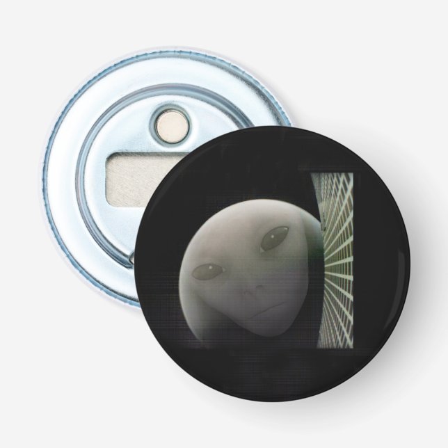 MarCO CubeSat Alien Mars Farewell Bottle Opener (Front)