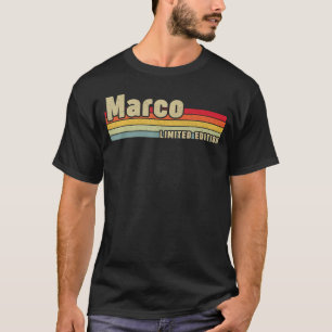 Marco Gift Name Personalised Birthday Funny Christ T-Shirt