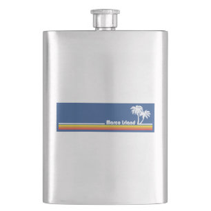 Marco Island Florida Hip Flask