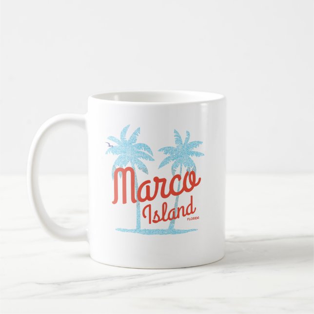 Marco Island Florida Vacation Vintage USA Coffee Mug (Left)