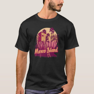 Marco Island Florida Vintage Retro Souvenir Palm T T-Shirt