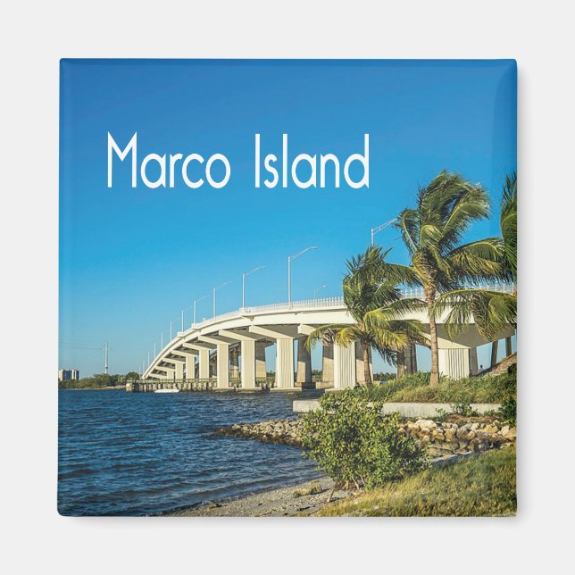 Marco Island Florida with Bridge Magnet (Front)