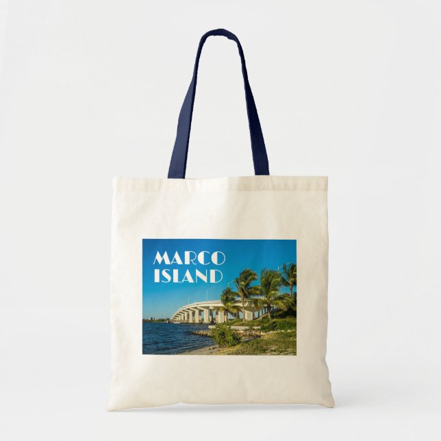 Marco Island Naples Florida Bridge Photo Tote Bag (Front)