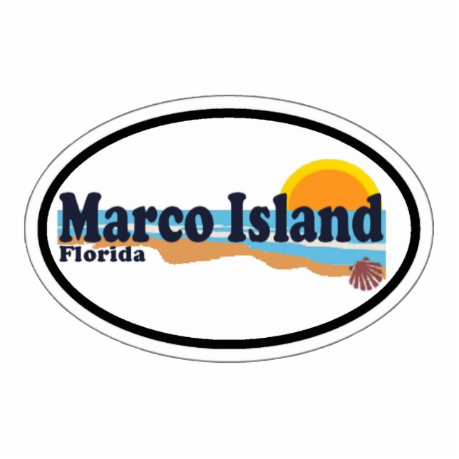 Marco Island. Photo Sculpture Magnet (Front)