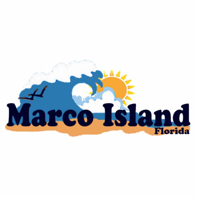 Marco Island. Photo Sculpture Magnet (Front)
