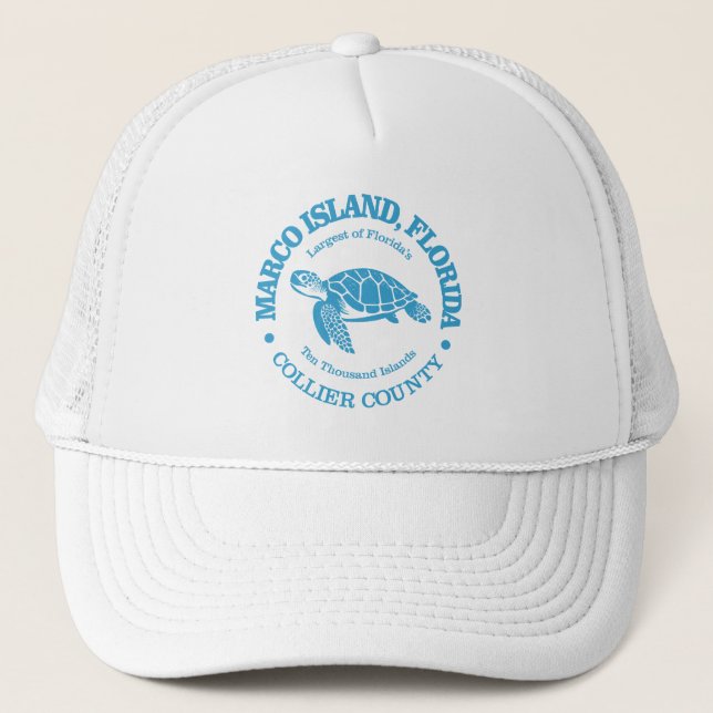Marco Island (sea turtle) Trucker Hat (Front)