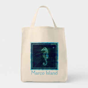 Marco Island Seahorse Tote Bag