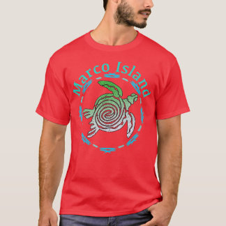Marco Island Vintage ribal urtle Gift T-Shirt