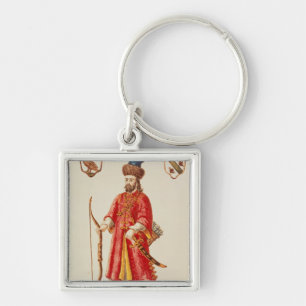 Marco Polo  dressed in Tartar costume Key Ring