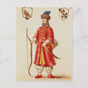 Marco Polo  dressed in Tartar costume Postcard