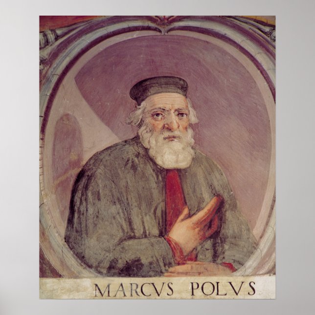 Marco Polo from the Sala del Mappamondo Poster (Front)