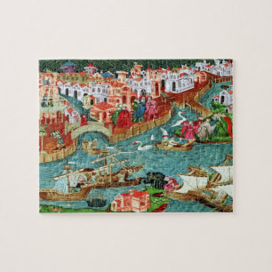Marco Polo Sets Sail 8x10 Photo Puzzle with Tin