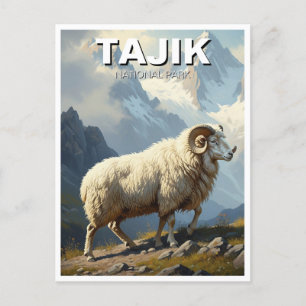 Marco Polo Sheep in Tajik National Park Travel Postcard
