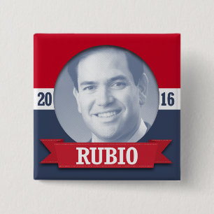 Marco Rubio 2016 15 Cm Square Badge