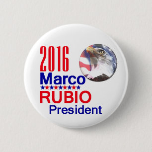 Marco RUBIO 2016 6 Cm Round Badge
