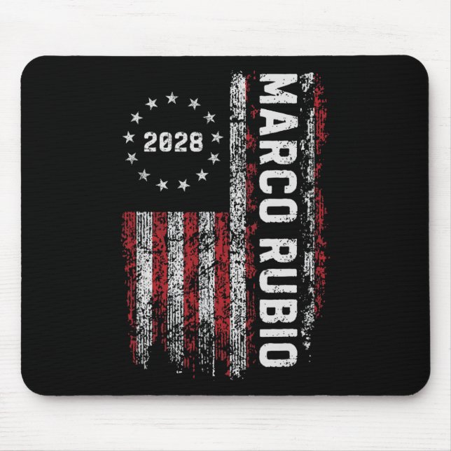 Marco Rubio 2028 President 48 Election Campaign Us Mouse Mat (Front)
