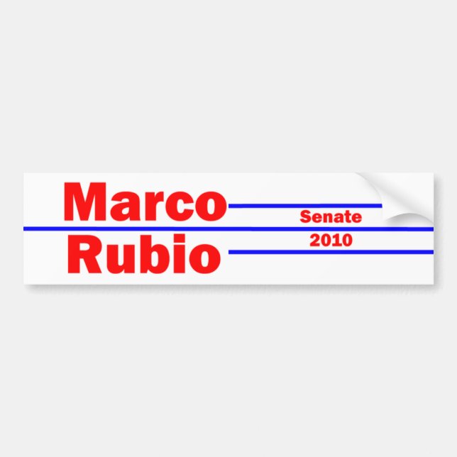 Marco Rubio 4 Bumper Sticker (Front)