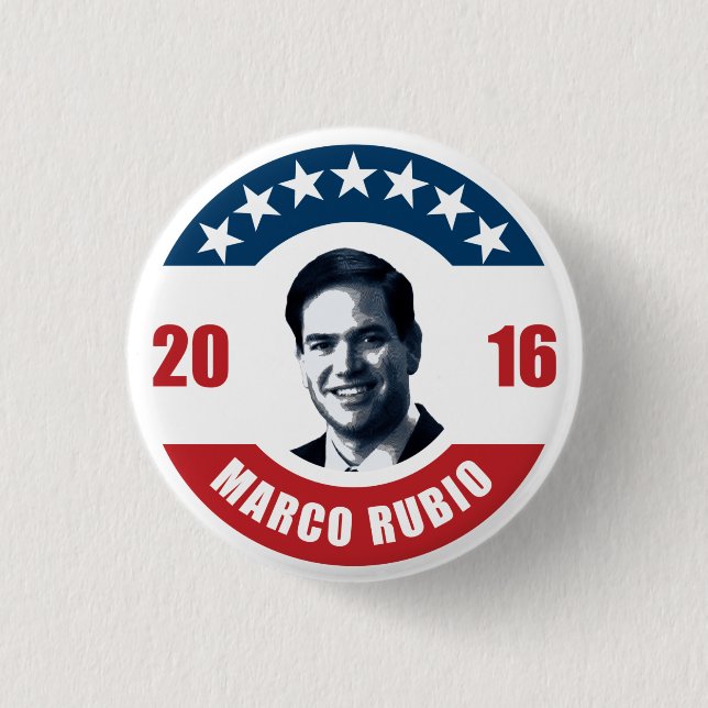 Marco Rubio for president 2016 3 Cm Round Badge (Front)