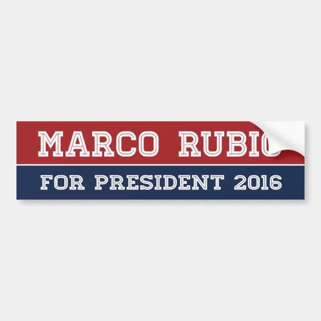 Marco Rubio For President 2016 Line Bumper -.png Bumper Sticker (Front)