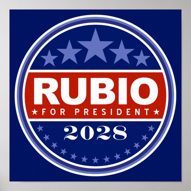 Marco Rubio for President 2028 Poster (Front)