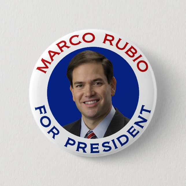 Marco Rubio For President 6 Cm Round Badge (Front)