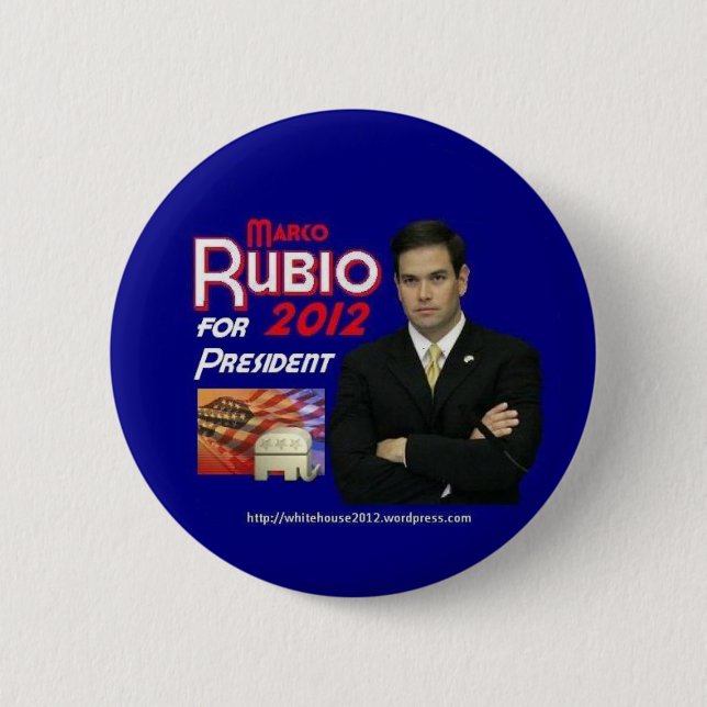 Marco Rubio For president 6 Cm Round Badge (Front)