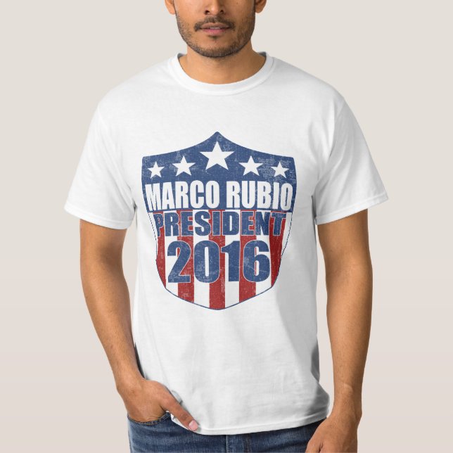 Marco Rubio for President Shield T-Shirt (Front)