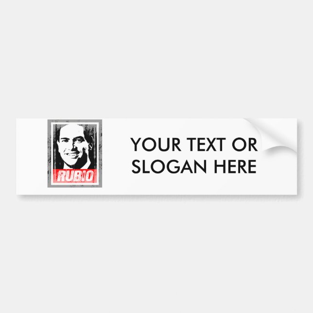 MARCO RUBIO INK BLOCK-.png Bumper Sticker (Front)