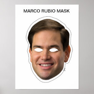 Marco Rubio Mask Poster